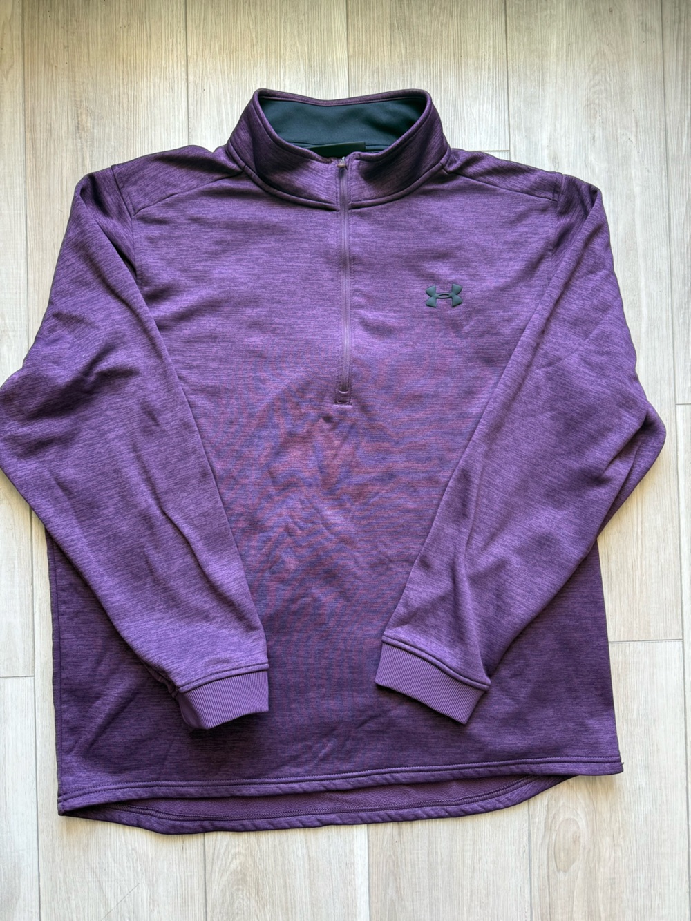 Under Armour Heathered Purple Half-Zip Pullover